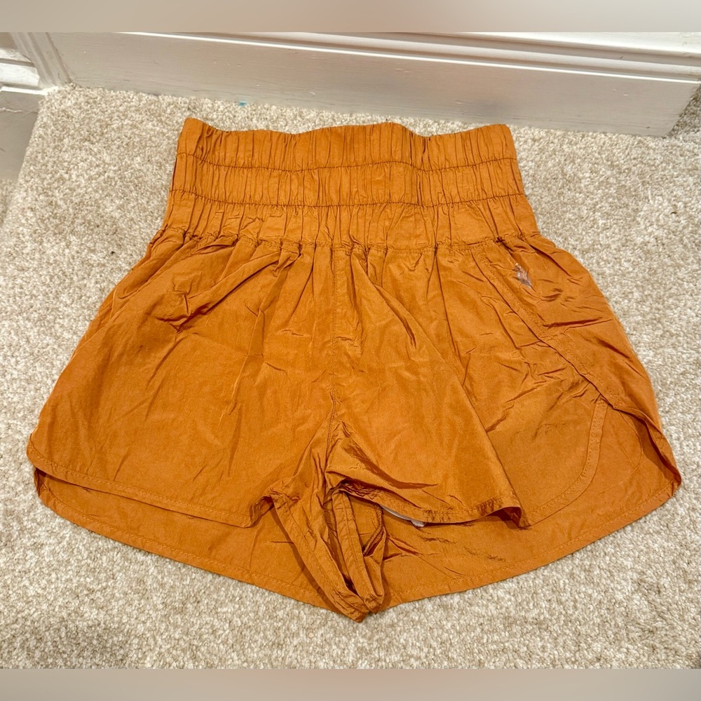 Free People Movement - The Way Home Run Shorts Women's Burnt Orange - Picture 2 of 5